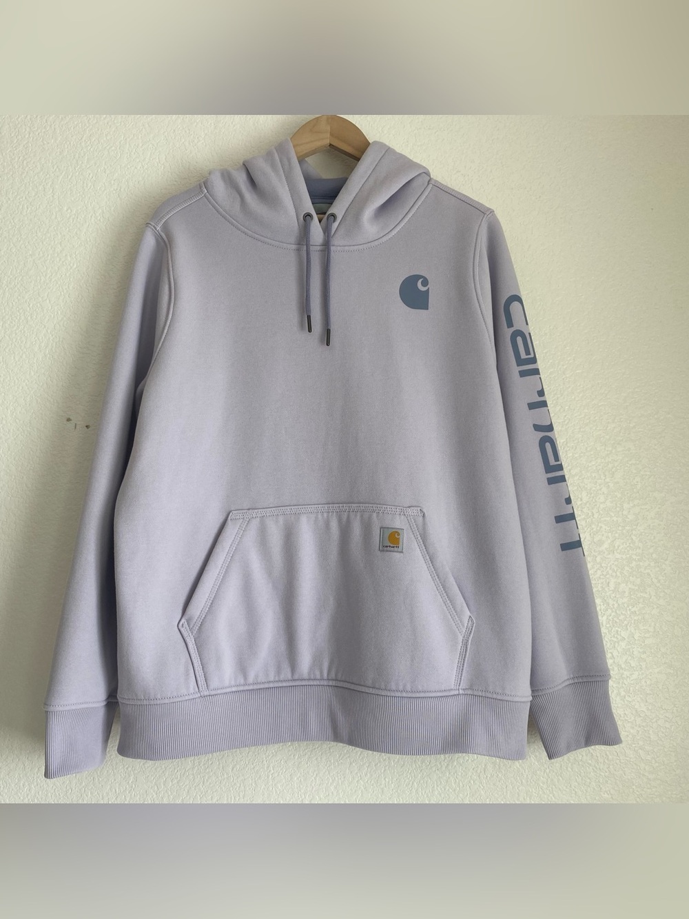 Carhartt relaxed fit mid-weight pullover hoodie, purple, L